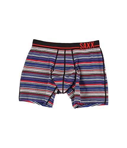 SAXX Underwear Co. M-3Six Five Boxer Cobalt Blanket Stripe L