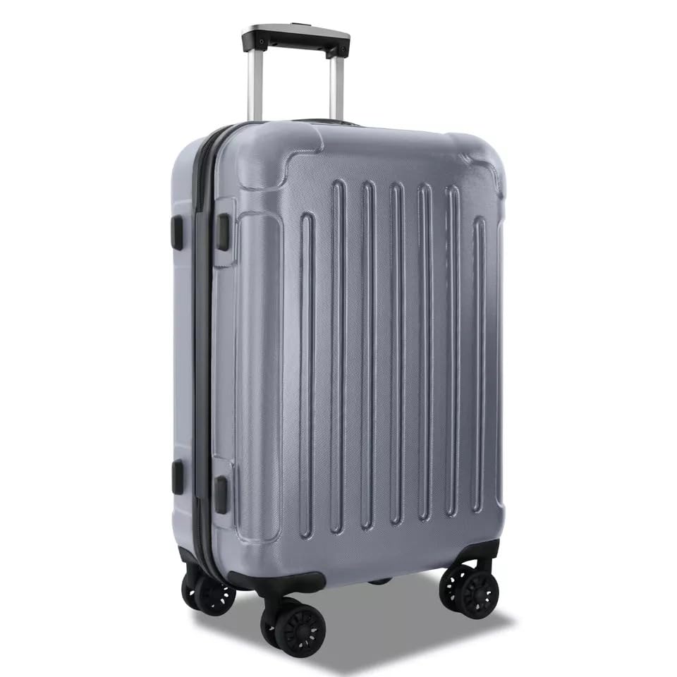 VcJta Lightweight Spinner Luggage Set, 3-Piece Hardside Trolley Case Set in 20" 24" 28" Sizes, TSA Approved - Travel Suitcase Kit2