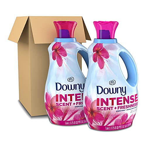 Downy Intense Scent + Freshness Laundry Liquid Fabric Softener, Spring Rush Scent, 166 Total Loads (Pack Of 2) #TOP1