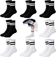 8 Pairs Kids Sports Socks, Sports Socks 33-36, Cotton Socks for Boys and Girls, Tennis Sports Socks, Kids Sports Socks, Kids Tennis Socks