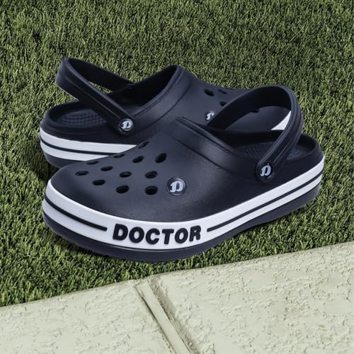 Image of DOCTOR EXTRA SOFT Men's Ultra Soft Casual Clogs /Sandals with Adjustable Back Strap for Adult | Comfortable | Light Weight | Stylish & Anti-Skid | Waterproof & Everyday Use Mules for Gents & Boys D-502
