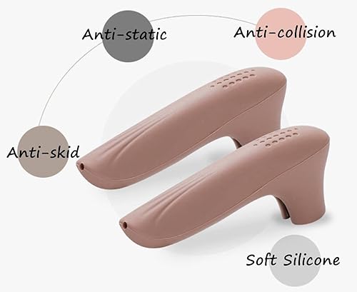 Miniatura 2 de Juego de 4 cubiertas de silicona para manija de puerta, agarre de puerta, anticolisión, antiestático, multifuncional, cubierta protectora para el