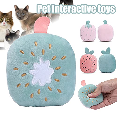 Abimy 1 peça de brinquedo interativo de pelúcia para cães e gatos, brinquedo para cães e gatos, brin
