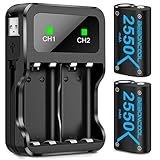 Controller Battery Pack for Xbox Series X|S/Xbox One, BEBONCOOL 2x2550 mAh Rechargeable Battery Pack for Xbox Series X|S/Xbox One/Xbox One S/Xbox One X/Xbox One Elite Controller