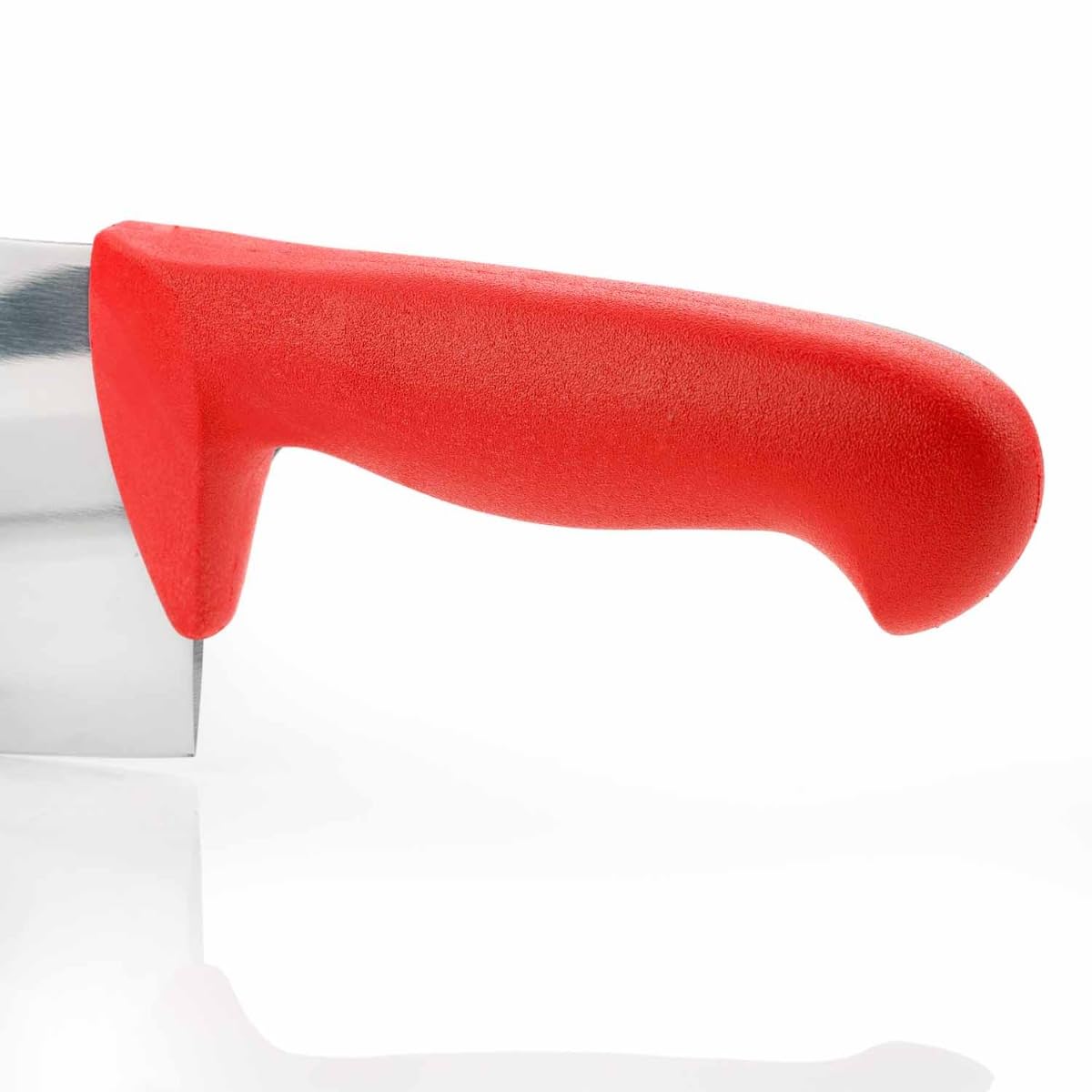 Arcos Couteau à Viande Acier Inoxydable Nitrum Lame 200 mm – Couteau de Boucher Professionnel, Poignée Ergonomique Polypropylène Rouge Série 2900