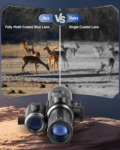 PINTY Rifle Scope & Red Dot Combo, 4x32 Rifle Scope with Reflex Sight, Red & Green Reflex Sight with 7 Brightness Levels for 20mm Picatinny Rail, Tactical Gun Scope & Sight Combo for Hunting Shooting