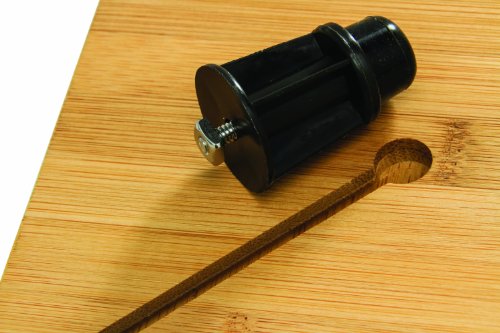 image for Camco Bamboo Stove Top Work Surface with Adjustable Legs & Built In Ju