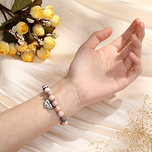 Image of MIXJOY Happy Birthday Gifts for Women, Birthday Braided Beads Bracelet Gifts for Turning Age Daughter Granddaughter Niece