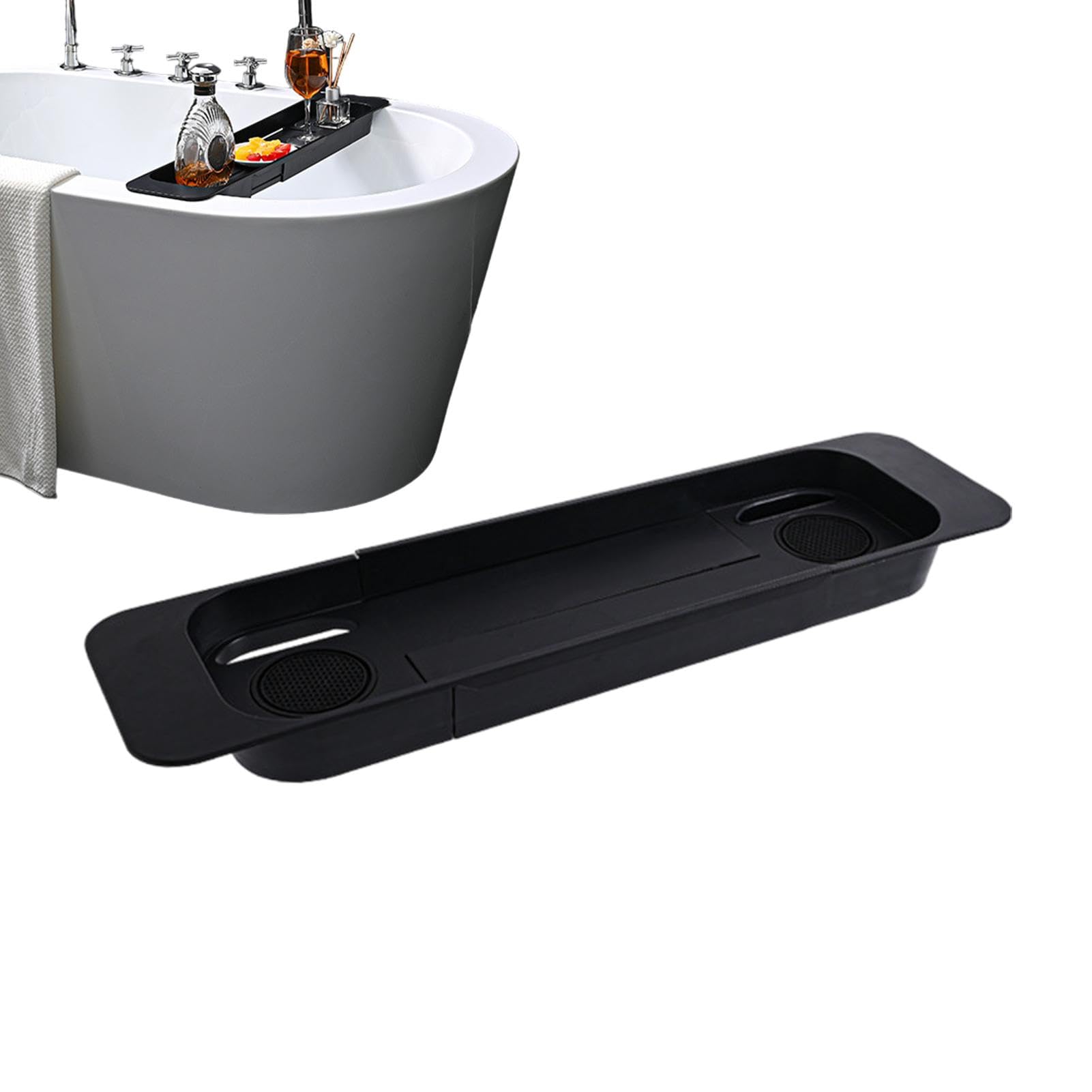 Plateau de salle de bain solide et étanche avec support de tablette haut de gamme