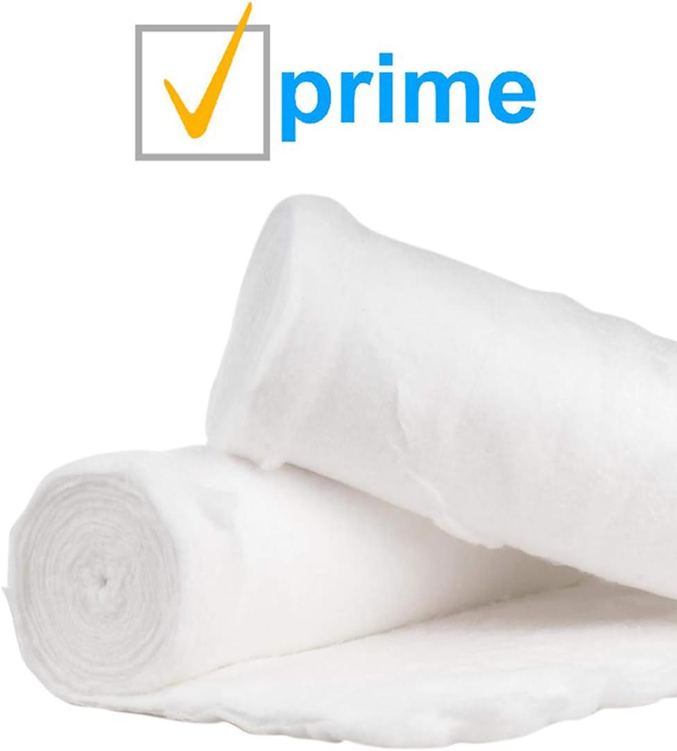 Dukal White Cotton Roll. Roll of Non-sterile Cotton for Wound Care. Soft and Absorbent, 100% Cotton. Re-sealable Drawstring polybag. White, Single use. : Beauty & Personal Care