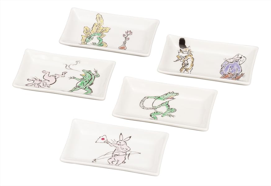 Nakamaru K9-88 'Kyutani Ware' Juego de 4 Platos miniatura 1
