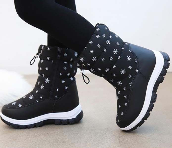 Kids Girls Snow Boots Waterproof Anti Slip Winter Shoes Cold Weather Shoes4