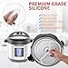 Silicone Sealing Ring for Instant Pot - 8 Quart, Food-grade Silicone Fits Duo, Duo Plus, Ultra, Viva - 2 Pack