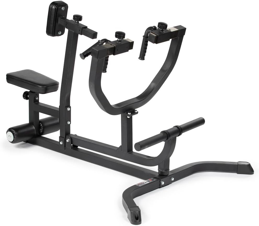 Titan Fitness Plate Loaded Seated Row Machine, Rated 270 LB, Adjustable Chest Supported Row Machine with Olympic Weight Posts, for Back, Arms, Shoulders