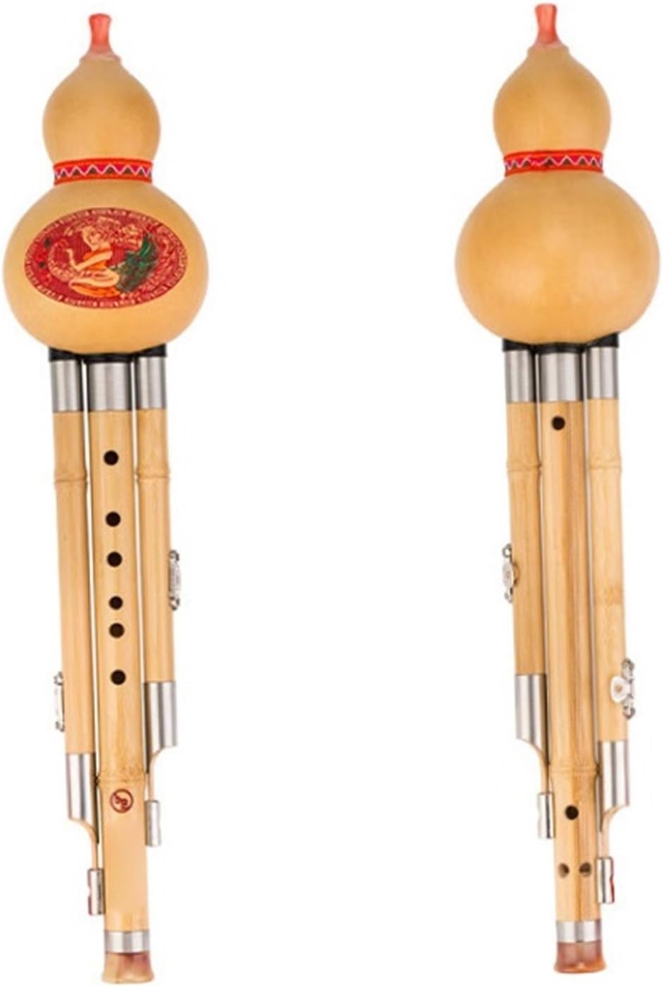 銀 ホワイト 黒 Type フルシフルート Hulusi CキーBフラット銅メッキ3トーン フルシ木管楽器 プロの手によるフルシ楽器 3トーン Bフラットチューン 初心者向け