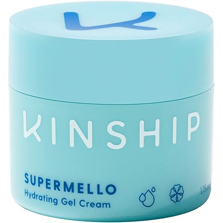 Kinship Supermello Hyaluronic Gel Cream Moisturizer | 1.75 oz | Hydrating Face Lotion | Lightweight Nourishing Daily Use | All Skin Types | Plump & Smooth Skin | Clean Ingredients