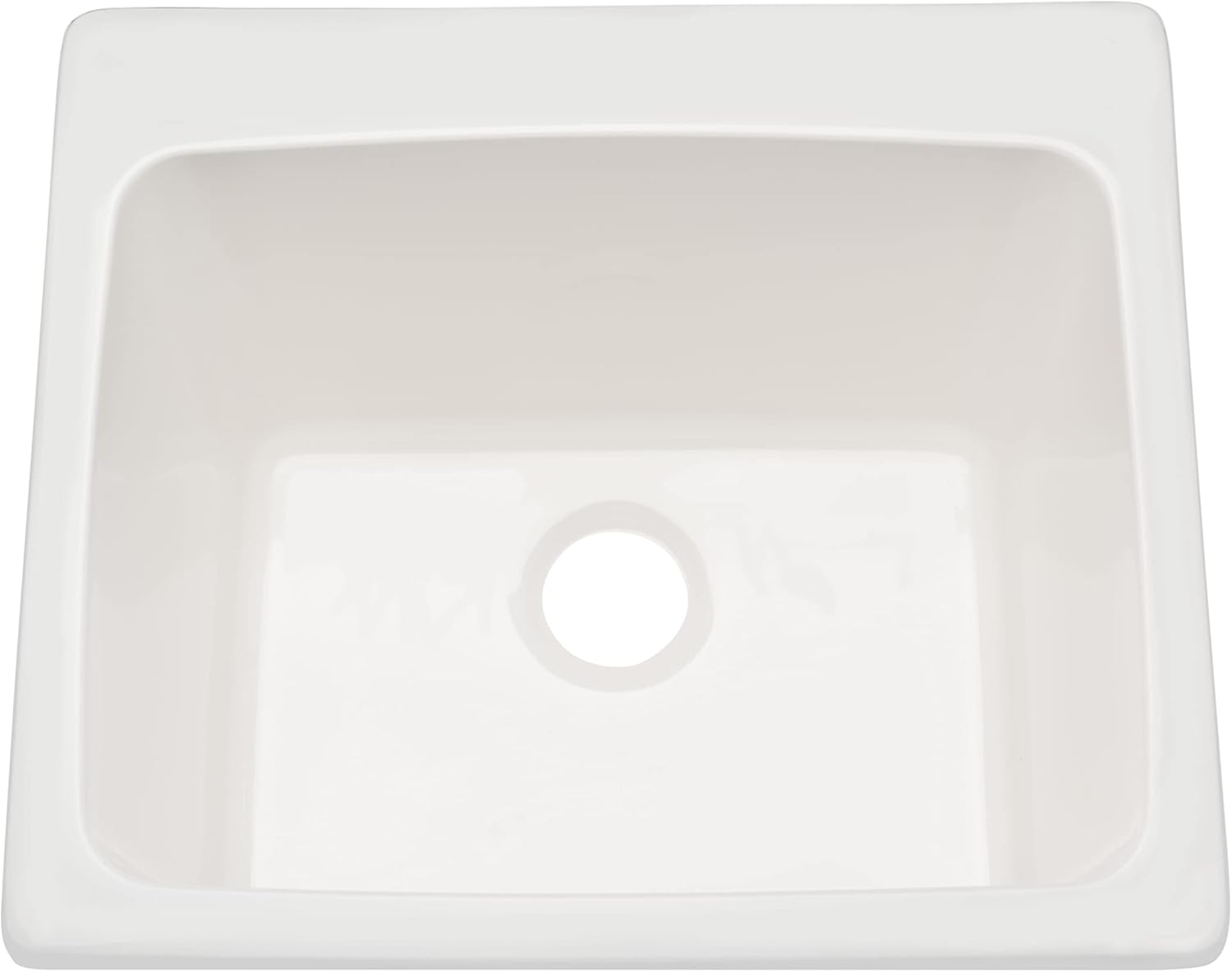 PROFLO PFALS2522WH PROFLO PFALS2522 25 Drop In or Undermount Single Basin Acrylic Laundry Sink