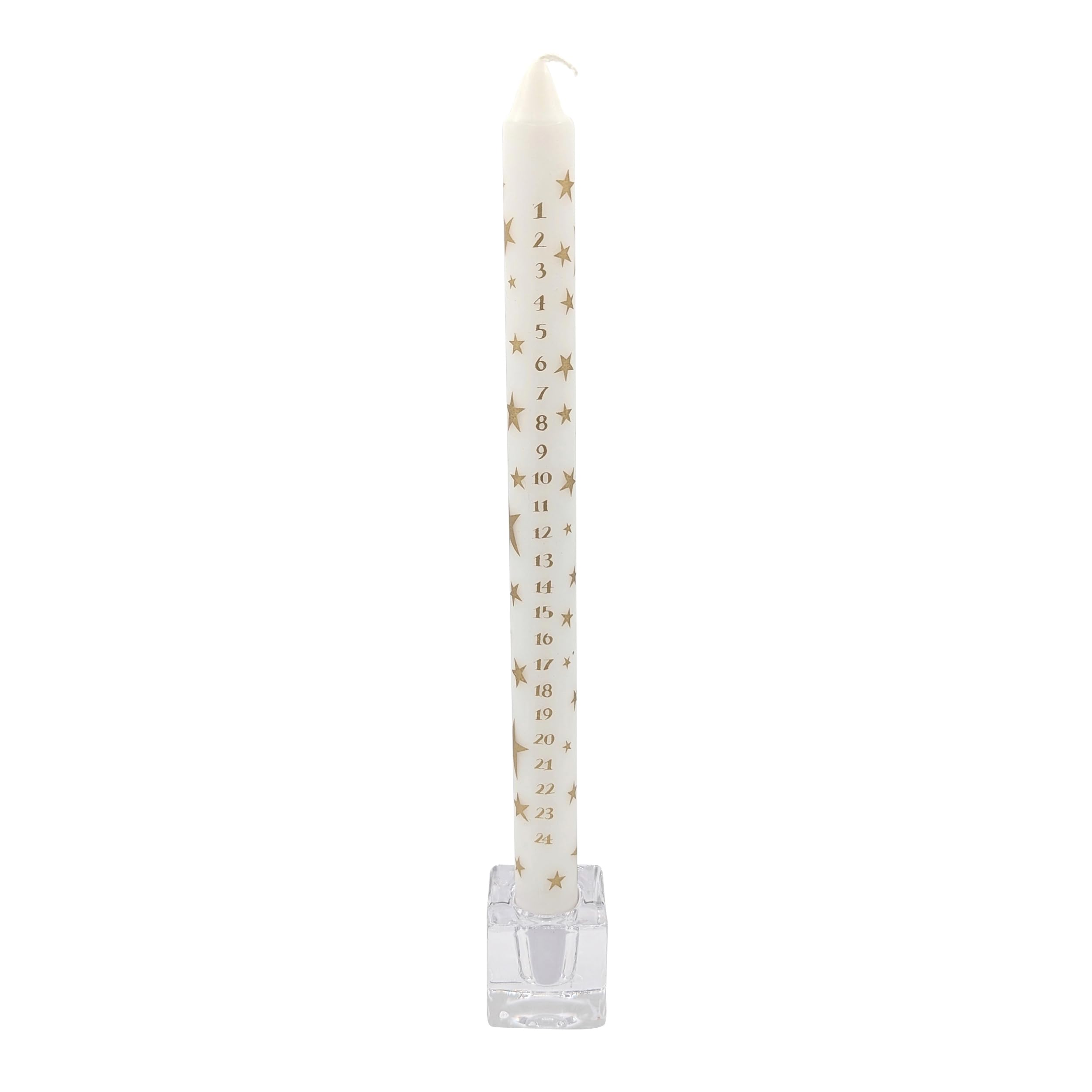 Alison Gardiner Star (Gold) Christmas Countdown Advent Dinner Wax Candle 10 Hour Burn Time