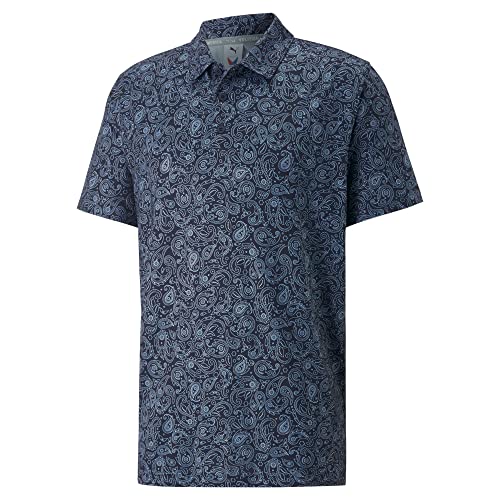 PUMA Volition Bandana Polo 53550301 bleu marine et blanc taille L homme
