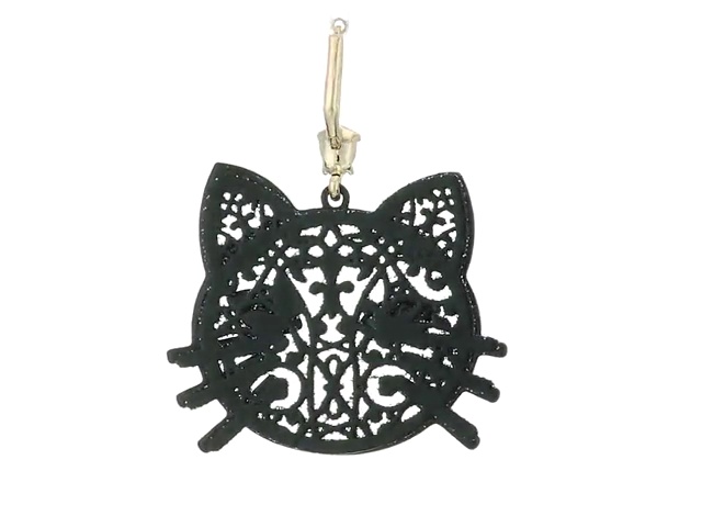 Amazon.com: Betsey Johnson Cat Drop Earrings: Clothing
