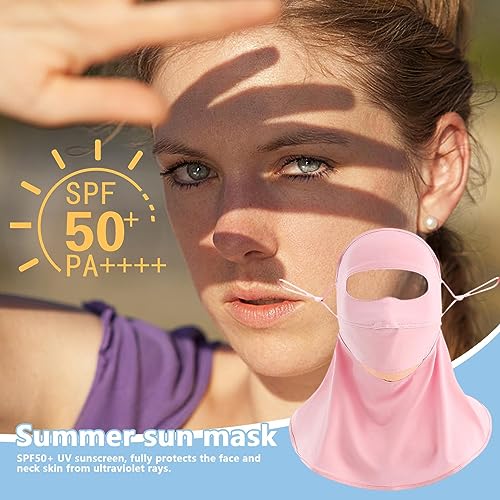 Cobertura facial com proteção UV - Pesca Sun Cooling Full Head Cover | Cobertura facial refrescante,