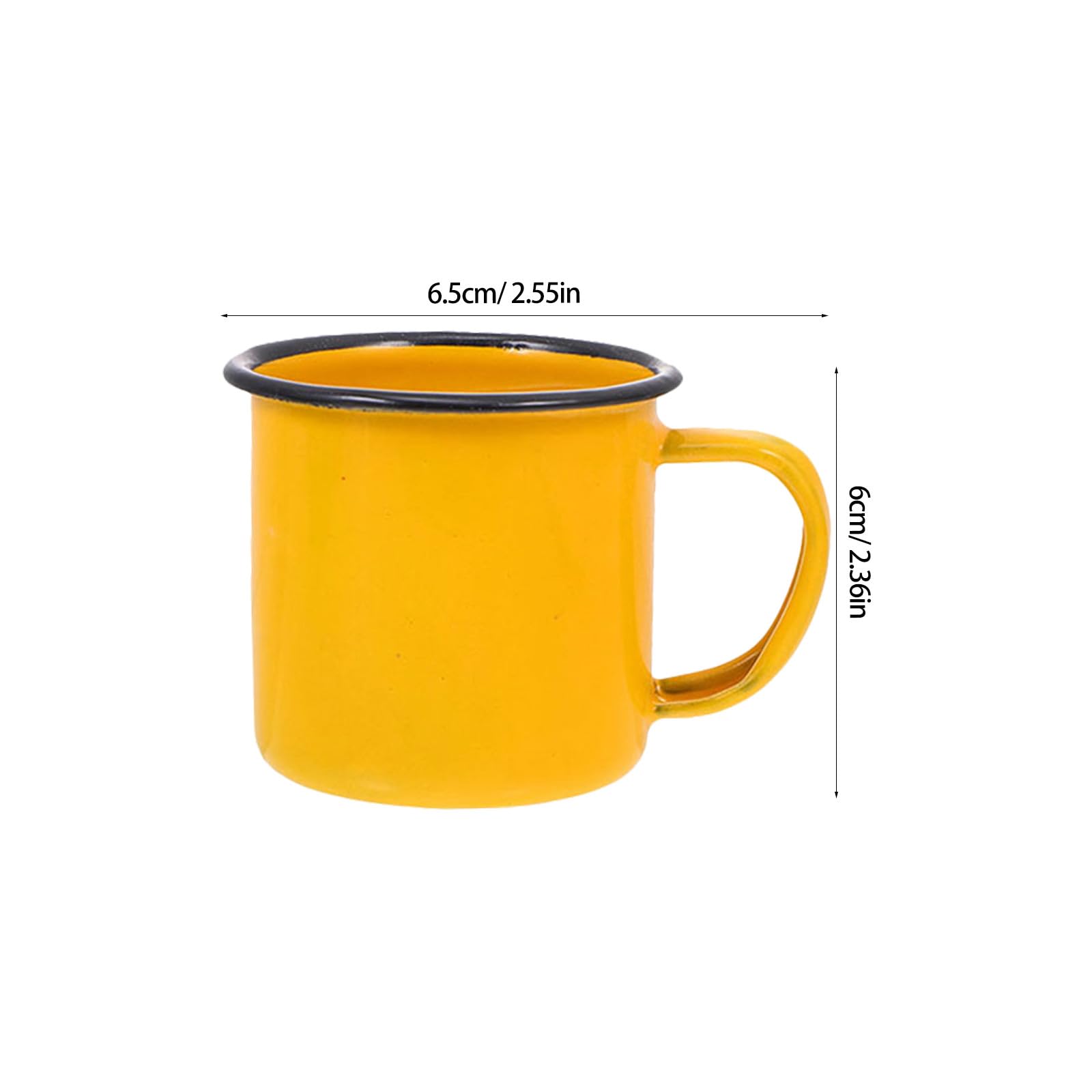 Emaille-Teetasse, 4-teiliges Emaille-Camping-Set mit Vintage-Stil, rostbeständigen und verbrühungshemmenden Camping-Kaffeetassen
