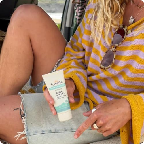 Gel de aloe vera Bio Aftersun doble, 100 ml, 100% natural y vegano, hialurónico hidratante + extracto de granada antioxidante, sin perfume - imagen 8