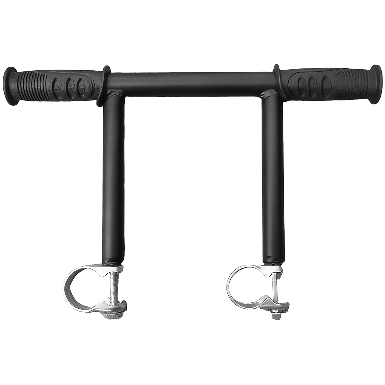 Accesorio de mango de empuje para vagón, barra extensora de 6.7 in / 17 cm de altura para cochecitos y carritos, construcción de metal resistente, agarres de goma, abrazadera de 1.3 in / 32 mm de