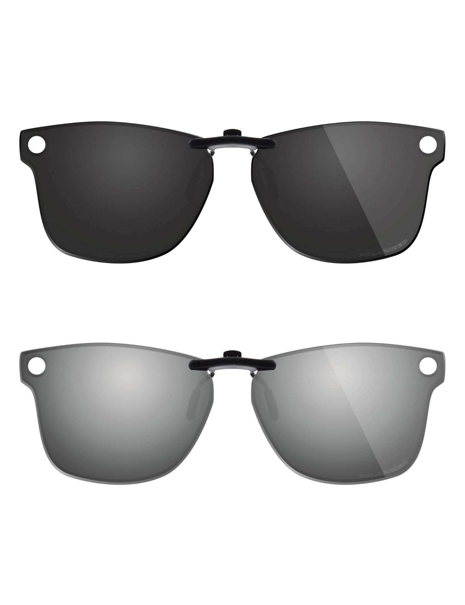 Fiskr Óculos de sol polarizados clip-on para Ray-Ban Meta Wayfarer