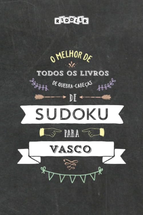 O melhor livro de quebra-cabeças de Sudoku para Vasco (Portuguese Edition)