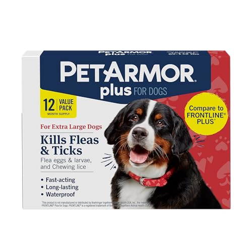 Image of PetArmor Plus Flea & Tick Topical Dogs 89-132 lbs, 12-Month