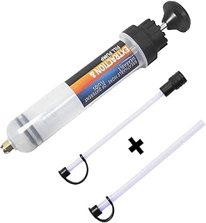 Fluid Extractor, 200ML/0.21Qt./7OZ Extraction&Fill Pump, Syringe Style Manual Automotive Pump,Gear Oil, and Brake Fluid Extractor, Fluid Syringe Pump Manual Suction Vacuum Fuel Car Transfer