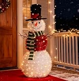 NEXSTRON 4Ft Outdoor Snowman Lighted for Christmas Yard/Lawn, 150 Lights...