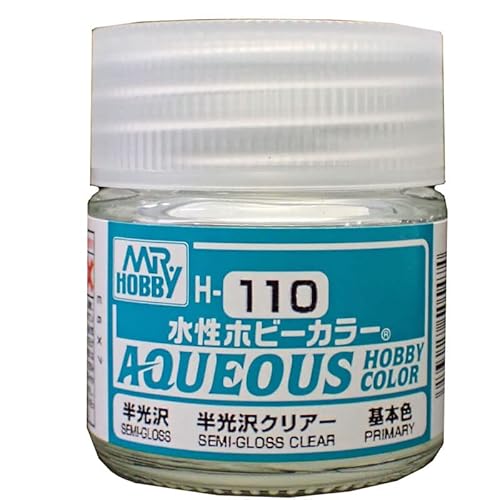 barchetta 水性ホビーカラー 半光沢クリアー 10ml【GSIクレオス 水溶性アクリル樹脂塗料 H-110】のサムネイル