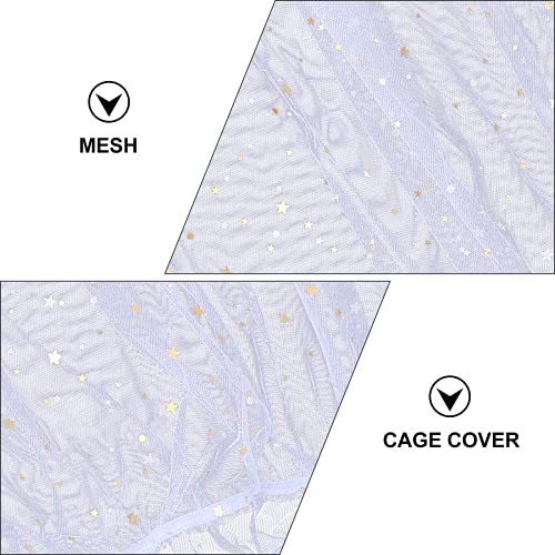 iplusmile Vogel Accessoire 1 St Stofdicht Vogelkooi Cover Mesh Netto Cover Decoratieve Vogelkooi - Afbeelding 6