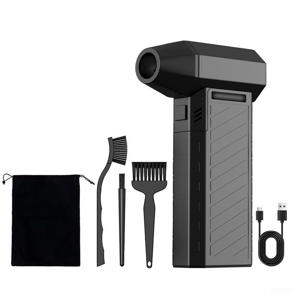 Soffiatore elettrico ricaricabile, 150000 giri/min, 8000 mAh, senza fili, kit da 8 pezzi, per computer portatile, tastiera, macchina fotografica, pulitore portatile ad alta potenza (CL02mini)