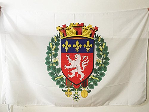 AZ FLAG Drapeau Ville de Lyon en Polyester 100D avec Fourreau, 90cm x 60cm
