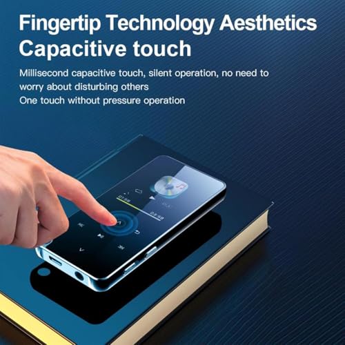 Image of Cason 32GB Mini MP3 Music Player with Bluetooth, 2.4 inch LCD Touch Button,Pocket-Sized Walkman MP3 Player with Built in HD Speaker,Video Playback, E-Book Function -Expanded Up to 128GB (Black)