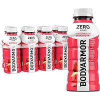8-Pack 12-Oz BODYARMOR ZERO Sugar Watermelon Strawberry Electrolyte Drink, Natural Flavors, B Vitamins & Antioxidants Sugar Free Hydration
