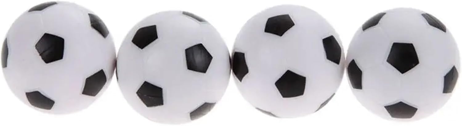 Foosball Balls Replacements 8 Pcs 36mm Black and White Soccer Table Foosball Balls Footballs Replacement Game Accessories
