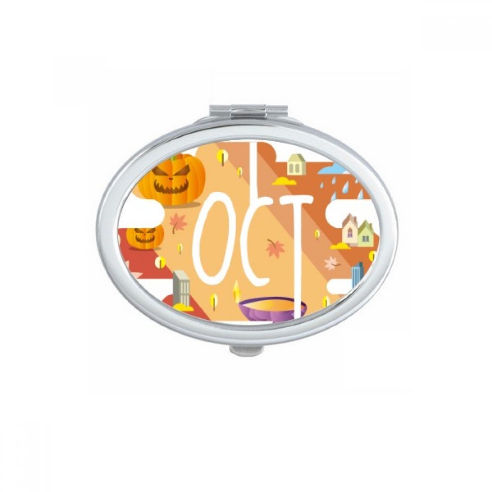 Miroir de poche mignon DIYthinker, un petit cadeau parfait avec illustration de Novembre