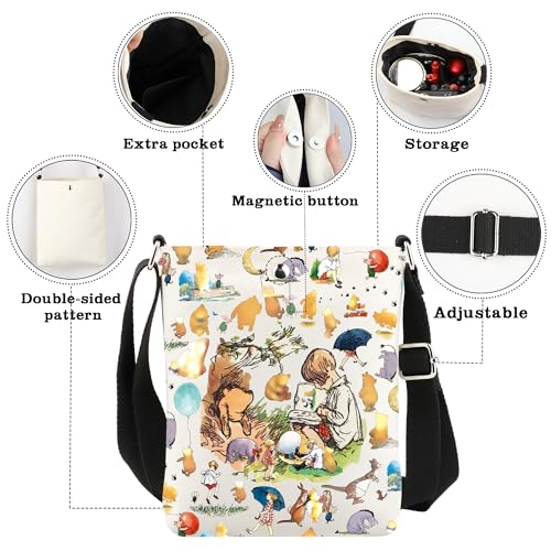 CMNIM Bear & Friends Crossbody Bag Friendship Gifts Cartoon Movie Merchandise Gift for Best Friends Birthday Christmas3