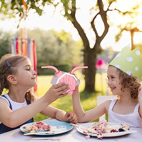 Tanlade-12-Pcs-Farmhouse-Cups-with-Lids-and-Straws-10-oz-Toy-Farmhouse-Cups-for-Farm-Birthday-Party-Barnyard-Animals-Party-Baby-Shower-Farm-Animals-Themed-Party-Decorations-Supplies-Favor-Pink Tanlade 12 Pcs Farmhouse Cups with Lids and Straws 10 oz Toy Farmhouse Cups for Farm Birthday Party Barnyard Animals Party Baby Shower Farm Animals Themed Party Decorations Supplies Favor Pink
