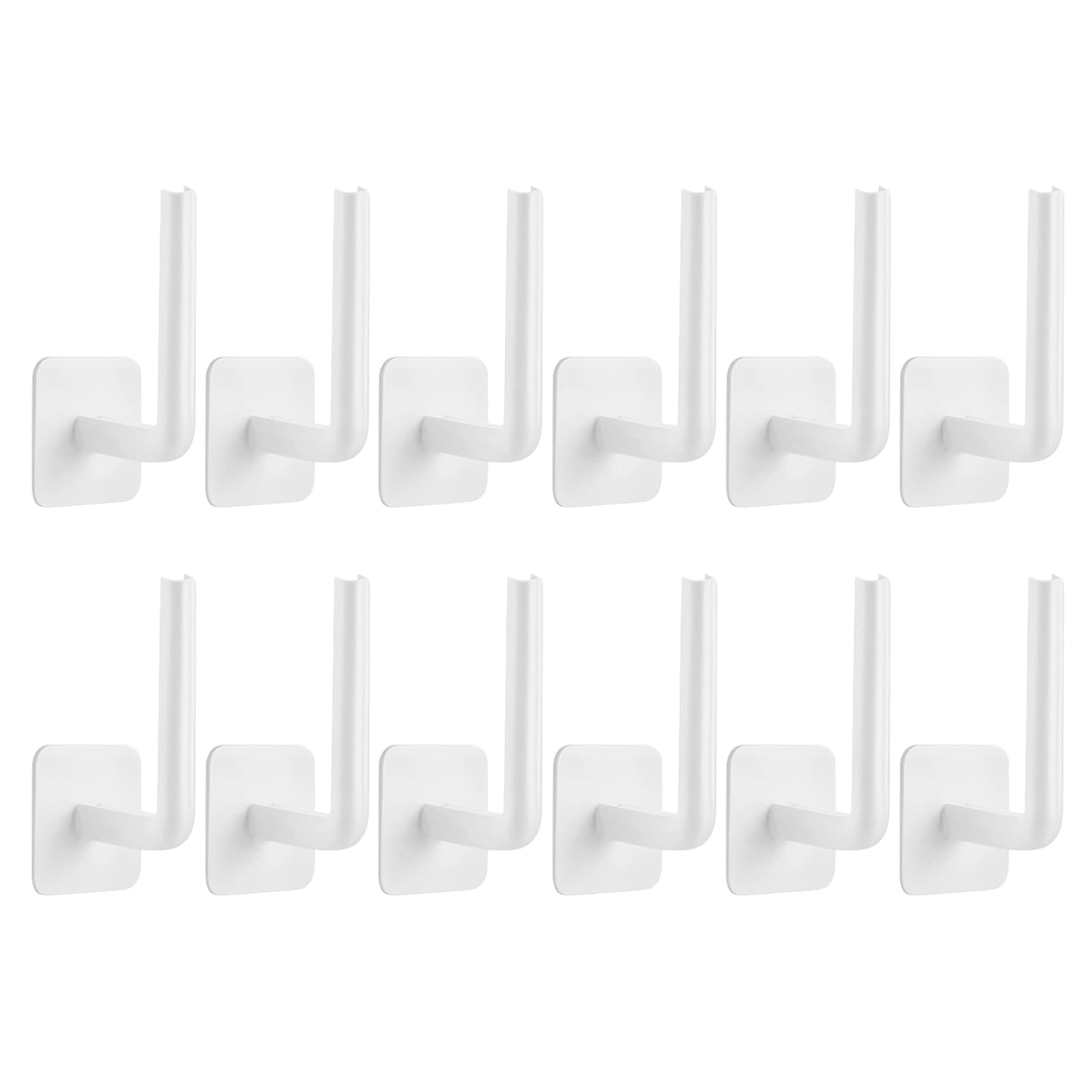 Tertioi 12Pcs L Shape Hat Hanger Baseball Hat Rack Holder Wall Hanging Cloth Hanger Rack For Wall Closet Door Bedroom