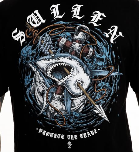 Sullen Men's Speared Week of Sharks Series Tattoo Lifestyle Graphic Premium Short Sleeve Tee3