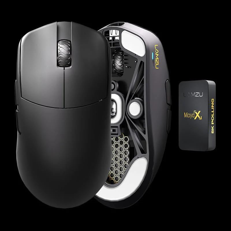 LAMZU MAYA X 8K ゲーミングマウス 8000Hzポーリングレート対応 超軽量 