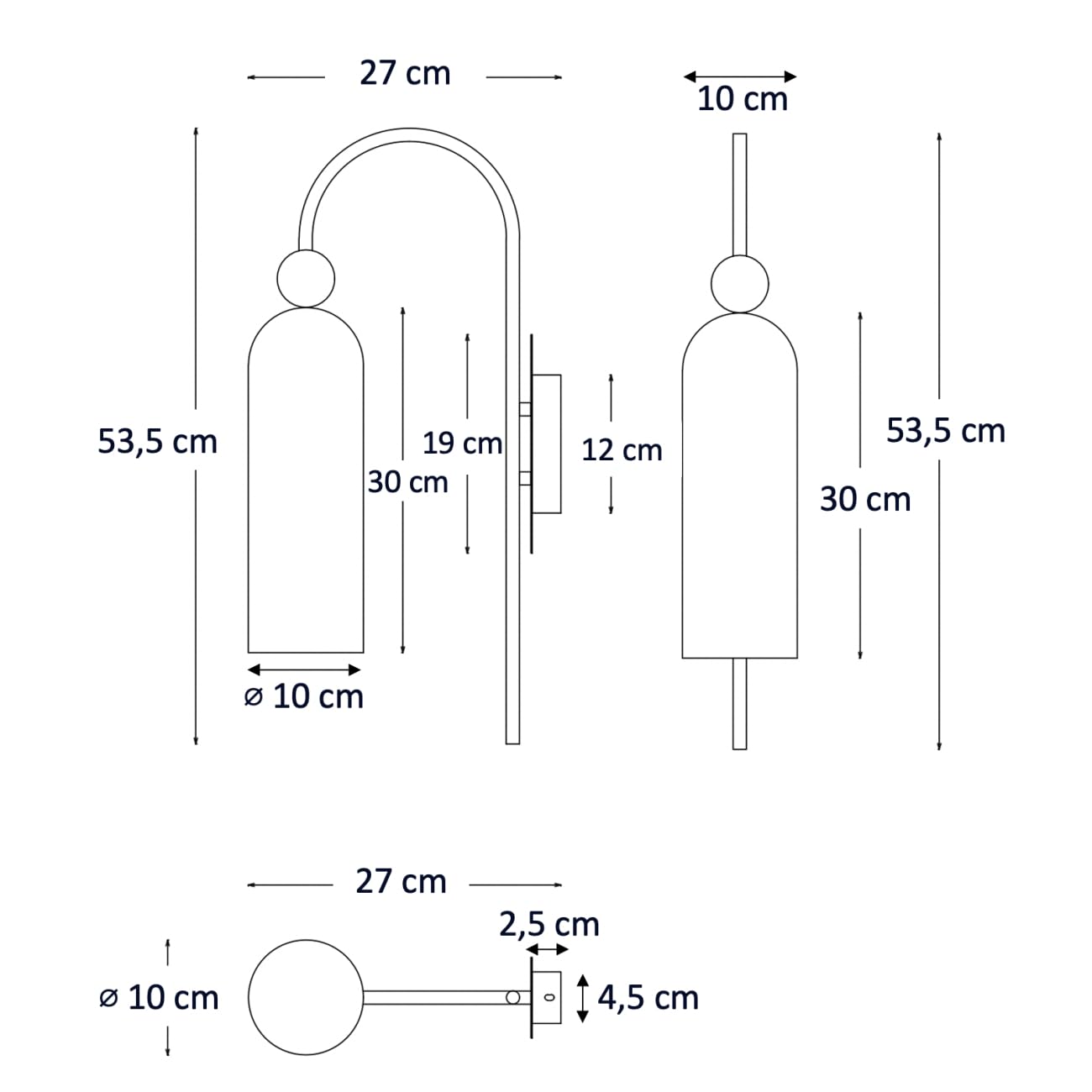 KOSILUM - Applique cloche dorée verre ambré texturé - Leonora - Lumière Blanc Chaud Eclairage Salon Chambre Cuisine Couloir - - - E14 - IP20