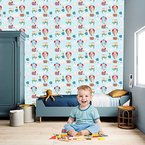 Image of CABANA HOMES (45cm x 125cm, 20 Rolls (120 sq. ft) Wallpaper for Kids Room Self Adhesive,Wall Stickers,Baby Room,Wardrobe,Furniture