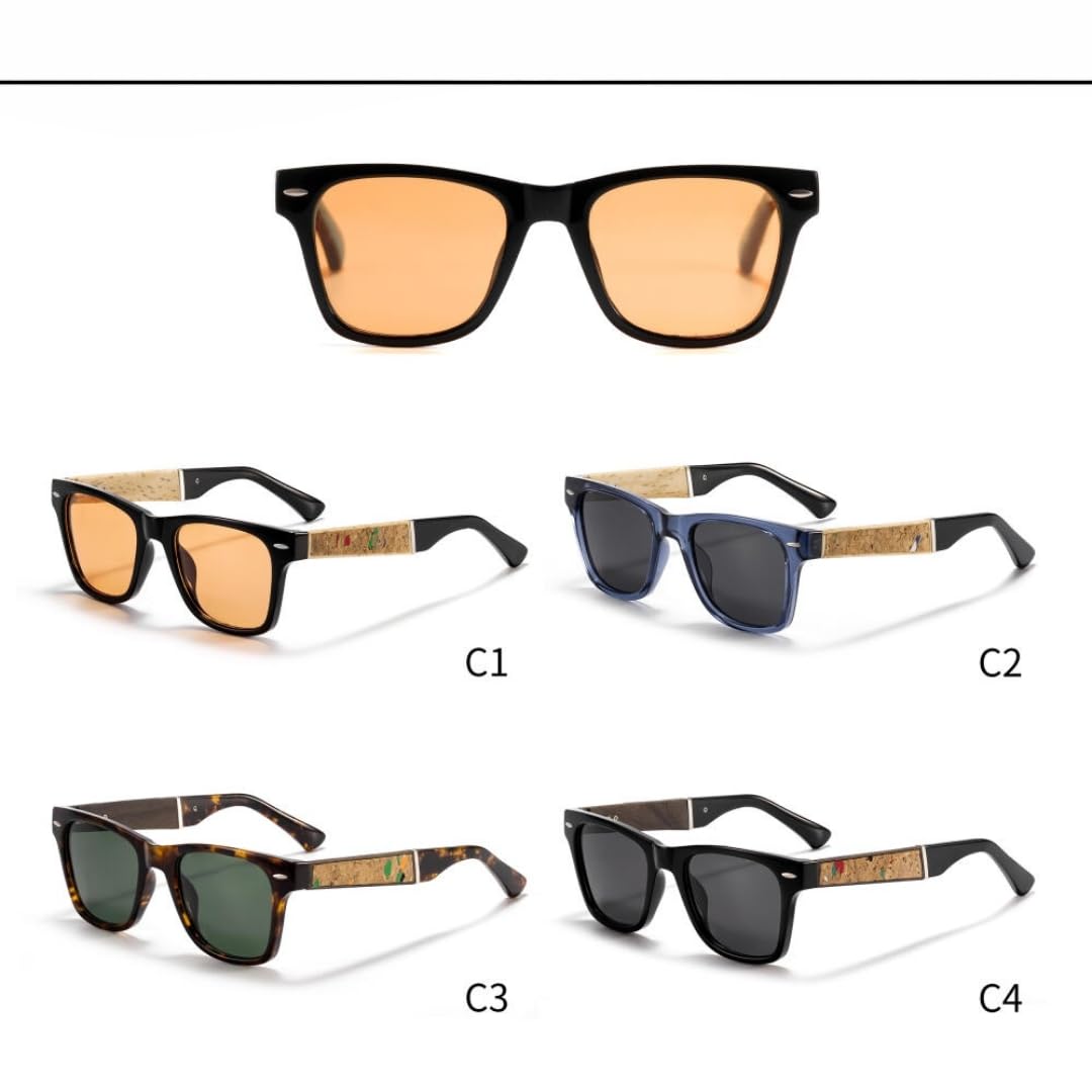 Occhiali da sole polarizzati da uomo alla moda con montatura quadrata, occhiali decorativi da donna per la guida all'aperto.