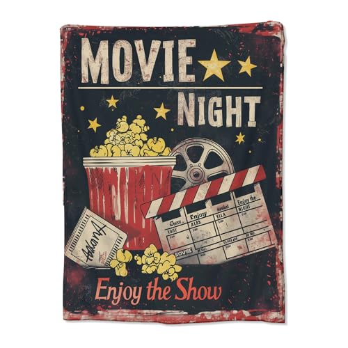 Movie Blanket for Adults & Kids, Flannel, 60" x 50